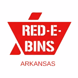 Red-E-Bins of Arkansas logo, Junk removal in Northwest Arkansas